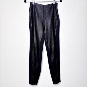 Ralph Lauren Black Label Lamb Leather Skinny Stretch Pants